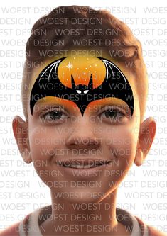 Face Paint Kids Easy, Bat Face Painting, Face Paint Bat, Kid Vampire Face Paint, Bat Face Paint, Face Paint For Men, Easy Facepainting Kids Boys, Face Paint For Kids, Face Paint Ideas For Kids