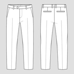 Calças de fato. vestuário masculino de e... | Premium Vector #Freepik #vector #calca #roupa-branca #roupas #moda-roupa Mens Trousers Flat Sketch, Mens Pants Technical Drawing, Man Pants Pattern, Mens Pants Flat Sketch, Mens Pants Drawing, Trouser Flat Sketch, Pants Flat Drawing, Men Pants Pattern Trousers, Pant Sketch