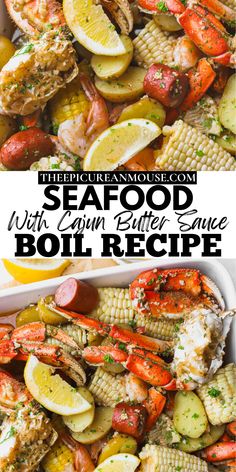 seafood with lemon butter sauce and boil recipe