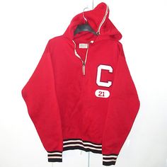 (eBay) Rare Vintage 60's Champion 1/3 Zip Pullover Hoodie Varsity Zippered Hood Nylon Vintage Hoodie With Double-lined Hood For Sports, Retro College Hoodie With Drawstring Hood, Vintage Sweatshirt With Double-lined Hood For Streetwear, Vintage Sports Hoodie With Ribbed Cuffs, Retro Hooded Sweatshirt With Drawstring, Retro Sports Hoodie For Winter, Vintage Hoodie Sweatshirt For Sports, Vintage Hoodie With Adjustable Hood For Streetwear, Vintage Hoodie Sweatshirt With Adjustable Hood