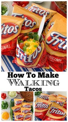 how to make walking taco's