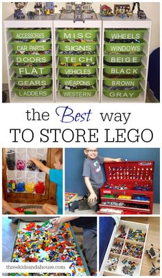 the best way to store legos is with these easy storage bins and drawers