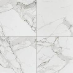 four different angles of white marble tiles