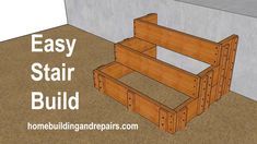 an easy step - by - step guide to build a diy stair bed