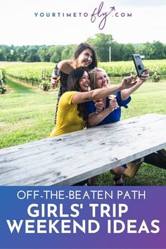 Planning a girls' trip or a girls weekend getaway but not sure where to go? Here are 11 off-the-beaten path ideas for a girlfriend getaway in the United States that you probably never even considered! Cheap Weekend Getaways, Flathead Lake, Girls Vacation, Lake Lodge, Cape Hatteras, Wine Trail