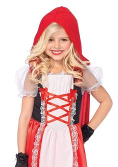 Leg Avenue Girl's Red Riding Hood Costume Red Riding Hood Apron, Riding Hood Costume, Hood Girls, Red Riding Hood Costume, Kids Costumes Girls, Costumes Dresses, Red Costume, Matching Costumes, Grandma's House