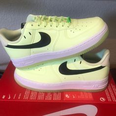 New.. Box Has No Top Lid..100% Authentic B Grade From Nike Outlet B Grade Means Minor Cosmetic Flaw But I See No Flaws To Mention Nike Outlet, Air Force One, Force One, Air Force Ones, Shoes Nike, White Silver, One Color, Womens Shoes Sneakers, Air Force