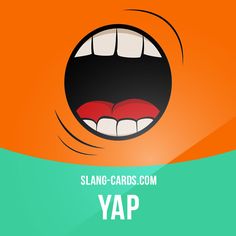 an orange and green background with the words slap - cards com yap