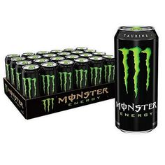 monster energy drinks are stacked up in a cardboard box and ready to be filled with them