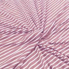 a pink and white striped fabric