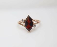 Garnet Ring Engagement, Goth Engagement Rings, Red Diamond Ring, Garnet Wedding Rings, Garnet Ring Vintage, Ruby Ring Vintage, Ruby Wedding Rings, Garnet Wedding, Garnet Engagement Ring