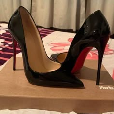 Leather Wedding Shoes, High Heel Dress Shoes, Extreme High Heels, So Kate, Christian Louboutin Heels