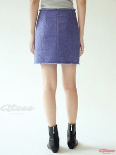 Warm, Welcoming Short Skirt in Plush Wool Fabric Relaxed Mini Length Pencil Skirt For Spring, Spring Mini Hem Skirt For Work, Purple Relaxed Mini Skirt, Casual Purple Skirt For Work, Chic Purple Mini Length Bottoms, Chic Purple Short Skirt, Lightweight Skirt, Cozy Wrap, Embroidered Maxi Dress