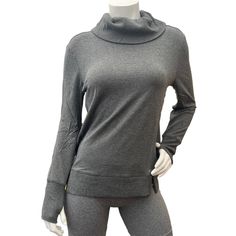 Amazon Essentials Women's Studio Terry Long-Sleeve Funnel Neck Sweatshirt Size S Close-But-Comfortable Fit With Easy Movement Soft, Moisture-Wicking Terry With Gentle Four-Way Stretch Thumbholes For Additional Warmth Funnel Neckline Split Hem At Bottom Tops Amazon, Funnel Neck Sweatshirt, Gray Sweatshirt, Amazon Essentials, Funnel Neck, Split Hem, Grey Sweatshirt, Funnel, Moisture Wicking