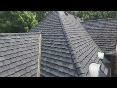 the roof of a house that has been gutted