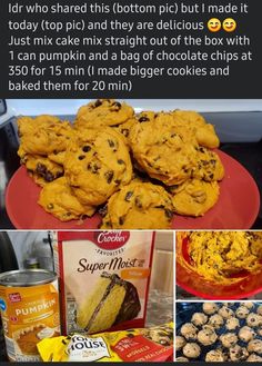 some cookies and other food items on a table with the caption that reads, i'm not sure who shared this bottom pic but i made it