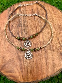 Hemp Macrame, Collar Hippie, Spiral Jewelry, Jewelry Hippie, Earthy Jewelry, Indie Jewelry, Hippie Necklace, Dope Jewelry