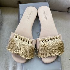 Halson Heritage Tan Fringe Sandals. New In Box (Box Is A Bit Damaged). Natural Essence Style, Dramatic Essence, Natural Essence, Fringe Sandals, Flamboyant Natural, Natural Line, Halston Heritage, Shoe Show, Women's Shoes Sandals