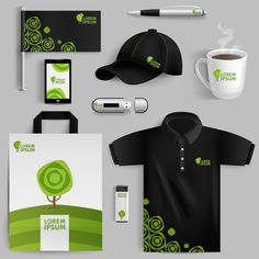 the corporate identity is designed to look like an eco - friendly product