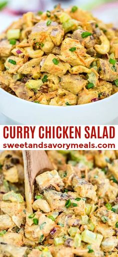 this curry chicken salad is so good and easy to make