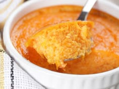 Sweet Potato Souffle Recipe | Boston - DailyCandy. I've been looking for a recipe like this for a while Potato Souffle, Pumpkin Souffle, Sweet Potato Souffle, Pumpkin Pudding, Souffle Recipes, Dairy Free Pumpkin, Pumpkin Carving Template, Holiday Meals