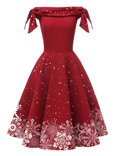 Red 1950s Off-shoulder Snowflake Dress Christmas Dresses For Teens Long, Christmas Dresses 12 To 13 Cheap Children, Women’s Snowman Dress, Christmas Themed Dresses, Pre Teen Chritmas Dresses, Christmas Dresses For Teens Red, Christmas Dresses For Teen Ager Black, Vintage Christmas Dresses Women, Santa Dresses For Teens