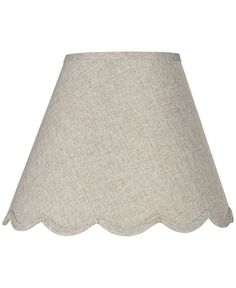 a lamp shade with scalloped edges