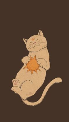 Um gato com um sol Wallpaper Art, Collage Wall, Art Collage, A Cat, Cute Wallpapers, The Sun, Wallpapers