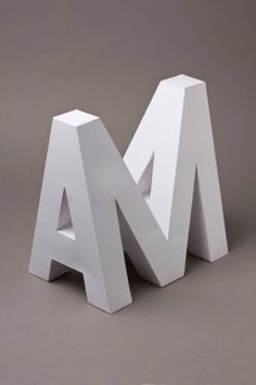 the letters are made out of white paper