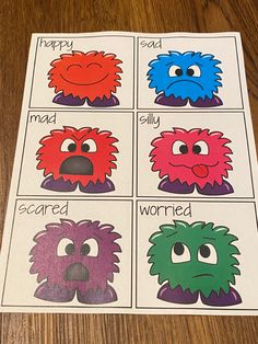 Emotions Preschool Activities, Feelings Activities Preschool, Feelings Preschool, Kids Lunch Box Notes, Feelings Games, Pocket Of Preschool, Emotions Preschool, Alphabet Crafts Preschool, Feelings Activities