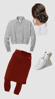 Athletic Modest Outfits, Pentecostal Winter Outfits, Apostolic Outfits Church, Modest Jean Skirt Outfits, Modest Athletic Outfits, Outfit Nieve