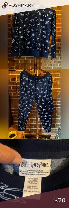 NWOT Wizarding World of Harry Potter Women’s Loungewear Harry Potter Women, Blue Loungewear, Drawstring Jogger, Wizarding World Of Harry Potter, Wizarding World, Soft Velvet, Harry Potter, Elastic Waist, Full Length