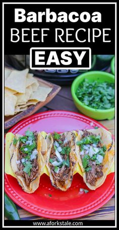 an easy recipe for barbacoa beef tacos