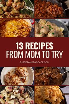 13 recipes from mom to try that are delicious and easy to make, perfect for busy nights