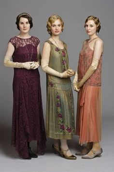 Downton Abbey Costumes, Downton Abbey Dresses, Flapper Girls, Michelle Dockery, Lady Mary, Estilo Hippie