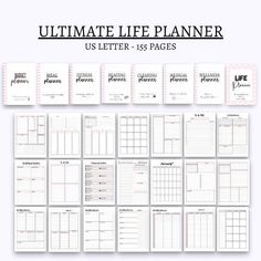 Ultimate Life Planner Life Binder Planner Bundle Daily Planner Weekly Planner Monthly Planner Bud... plannerpretties #socialmediaplanner #planner2024pdf🌼 Studie Hacks, Household Binder, Life Binder, Home Management Binder, Household Planner, Binder Organization, Budget Planer