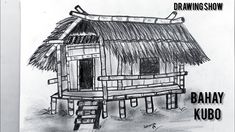 bahay drawing simple Bahay Kubo Drawing Easy, Bahay Kubo Drawing, Bahay Kubo