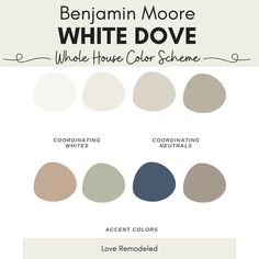 the color scheme for white dove