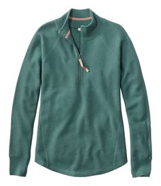 Made for adventure every day, this textured quarter-zip sweater works just as well in town as it does on the trail. In lightweight, moisture-wicking Merino-wool for just-right warmth with jade for cooling balance. Falls at low hip. Slightly Fitted: Softly shapes the body. In a comfortable textured blend of 60% Merino wool and 40% polyester cool jade. Machine wash, dry flat. Imported. Fit: Slightly Fitted | Women's Honeycomb Merino Wool-Blend Sweater, Quarter-Zip Womens Lightweight Sweater, Merino Wool Clothing, Outfit For Travel, Wool Sweaters Womens, Everyday Clothes, Quarter Zip Sweater, Winter Fits, Women's Sweaters, Style Cardigan