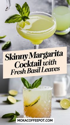 Light and refreshing, this skinny margarita features fresh basil leaves for an herbal twist on a classic favorite. Perfect for a guilt-free indulgence! #SkinnyMargarita #FreshBasil #LowCalorieCocktails #HerbCocktails Perfect Margarita Recipe, Low Calorie Cocktails, Perfect Margarita, Lime Margarita, Classic Margarita, Margarita Cocktail, Margarita Recipes, Basil Leaves, Summer Bbq