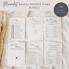 the ultimate bridal shower game bundle includes games for brides and grooms