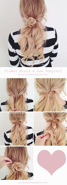 Heel mooi! Crown Hairstyle, Braided Crown, Flower Braids, Hairstyle Tutorials, Spring Hairstyles, Hair Designs, Hair Day, Diy Hairstyles, Flowers In Hair