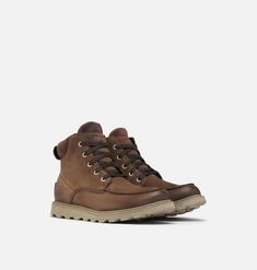 Men's Madson™ II Moc Toe Boot | SOREL Moc Toe Boots, Everyday Boots, Adidas Shoes Mens, Mens Winter Boots, Tactical Clothing, Mens Boots Fashion, Boots For Men, Toe Boots, Brown Shoe