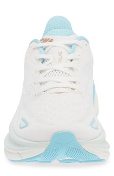 the nike air zoom white and light blue sneaker is on sale for $ 99