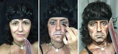 (Foto: Lucia Pittalis (Reprodução)) Female Frankenstein, Celebrity Makeup Transformation, Frankenstein Makeup, Italian Makeup, Contouring Techniques, High Fashion Makeup, Avant Garde Makeup, Face Paint Makeup