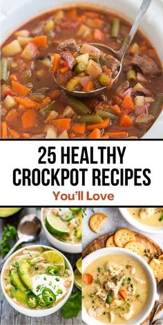 25 healthy crockpot recipes you'll love to make in the slow cooker