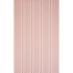 a pink and white striped rug on a white background, with vertical stripes in the middle