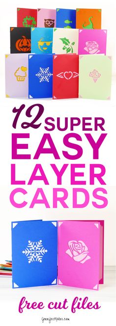 the instructions for how to make easy paper cards