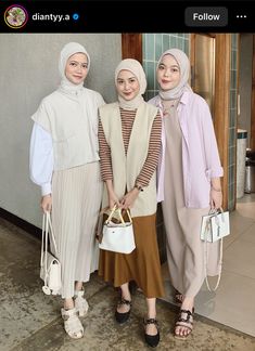 Style Kondangan Hijab, Earth Tone Outfits, Kondangan Outfit, Street Hijab, Hijab Wear, Street Hijab Fashion