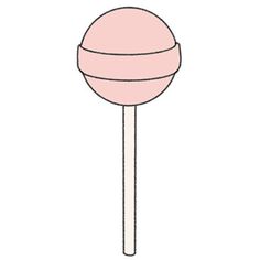 a pink lollipop on a white background